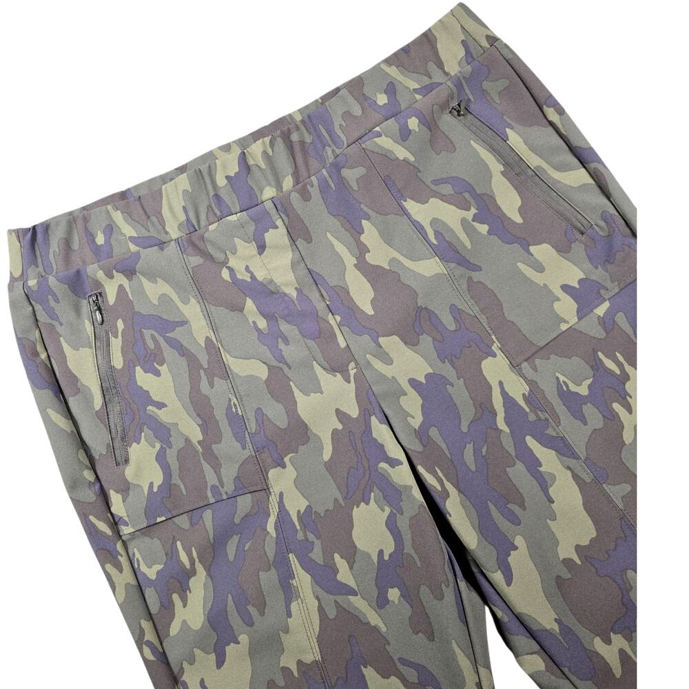 Lane Bryant Plus Size 16 Camo High Rise Pull On Slim Ankle Pants Stretch Nylon